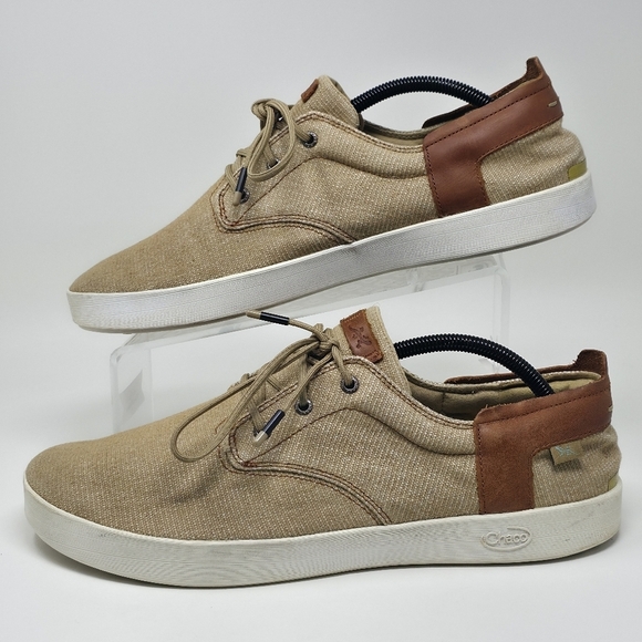 Chaco Men's Davis Lace-up Loafer Shoes TAN Size 11 J106563 Pre-owned - Picture 3 of 10